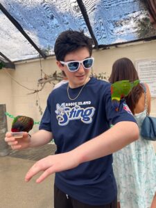 Chase in Florida on break during Nationals.
