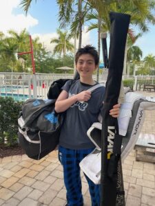 Chase at Nationals with the Sting in March 2025.
