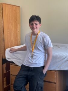 Chase at John Hopkins Center for Talented Youth camp in summer 2025.
